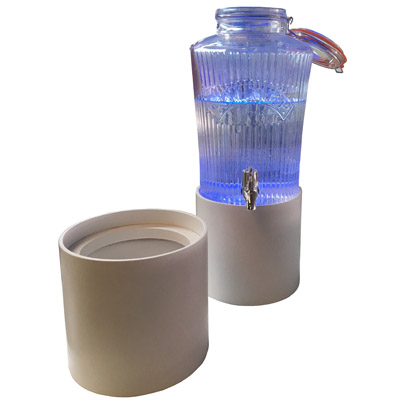 Leuchtpodest f�r Wasserspender LED beleuchted mit Akkubetrieb