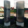 Werbepylon Sporthalle